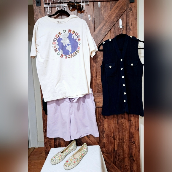 Fun Steps Floral 90's Slip On Size 7 1/2 - Picture 3 of 11